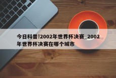 今日科普!2002年世界杯决赛_2002年世界杯决赛在哪个城市