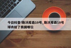 今日科普!勒沃库森10号_勒沃库森10号球衣给了我国哪位