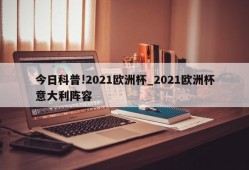 今日科普!2021欧洲杯_2021欧洲杯意大利阵容