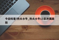 今日科普!热火小牛_热火小牛11总决赛回放