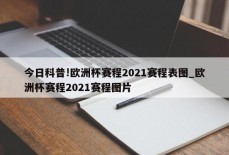 今日科普!欧洲杯赛程2021赛程表图_欧洲杯赛程2021赛程图片