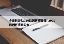 今日科普!2020欧洲杯赛程图_2020欧洲杯赛程公布