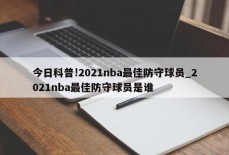 今日科普!2021nba最佳防守球员_2021nba最佳防守球员是谁