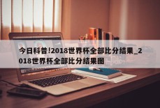 今日科普!2018世界杯全部比分结果_2018世界杯全部比分结果图