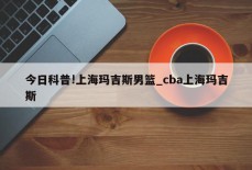 今日科普!上海玛吉斯男篮_cba上海玛吉斯