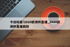 今日科普!2020欧洲杯直播_2020欧洲杯直播回放